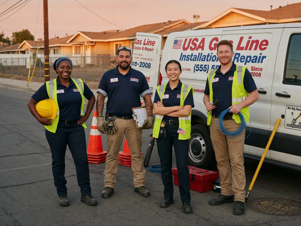 Gas Line Installation company in Strang, OK